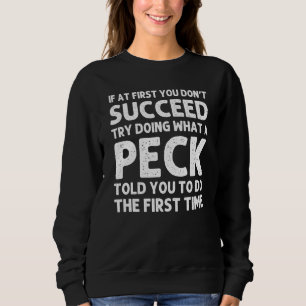 PECK Surname Family Tree Birthday Reunion Idea Sweatshirt