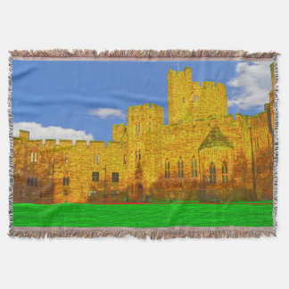 Peckforton Castle in Tarporley, Cheshire Throw Blanket