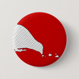 pecking order. 6 cm round badge