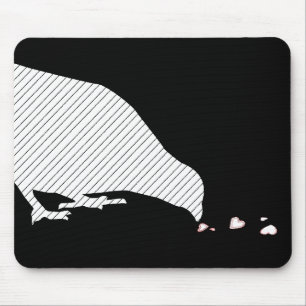 pecking order. mouse pad