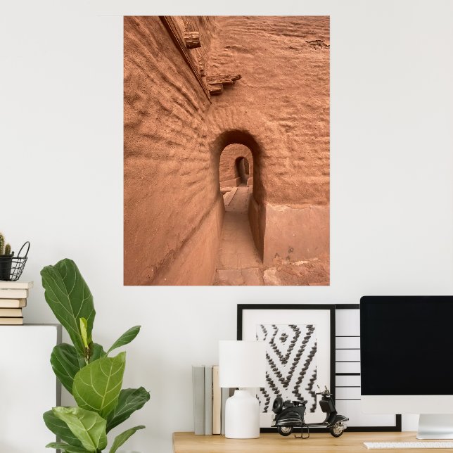Pecos New Mexico Pueblo Ruins Poster (Home Office)