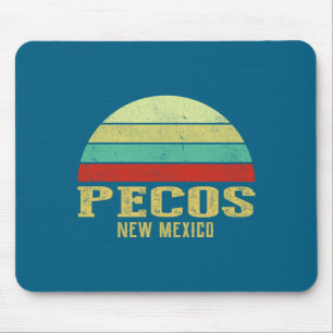 Pecos New Mexico Vintage Retro Sunset _1 Mouse Pad