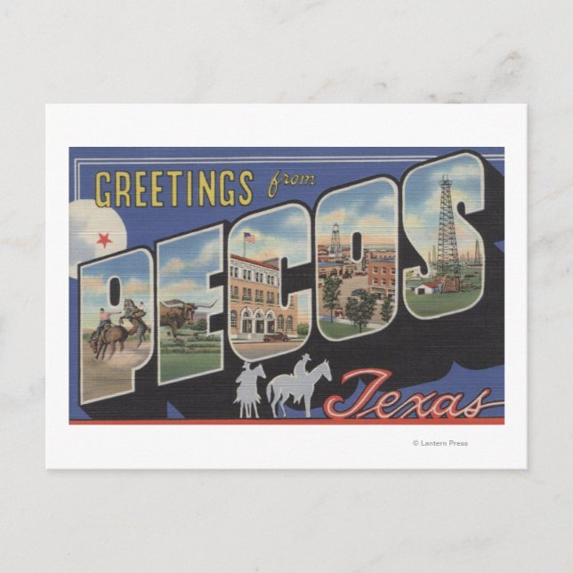 Pecos, TexasLarge Letter ScenesPecos, TX Postcard (Front)