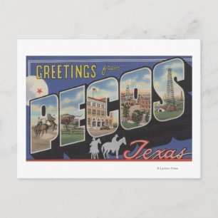Pecos, TexasLarge Letter ScenesPecos, TX Postcard