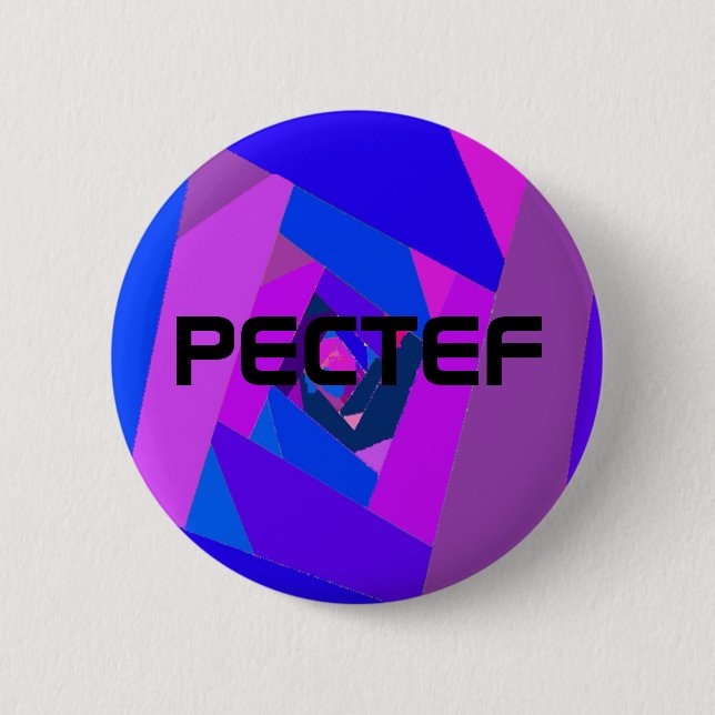 pectef logo3, PECTEF 6 Cm Round Badge (Front)