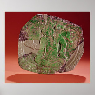 Pectoral of a king from Tikal Site, Guatemala Poster