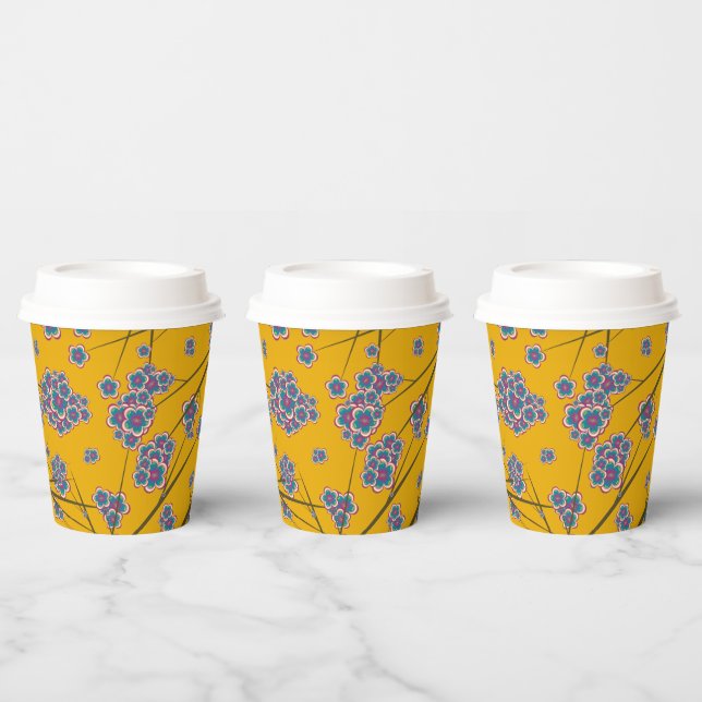 Peculiar Branches 8oz. Paper Cups (Multi)