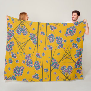 Peculiar Branches Fleece Blanket