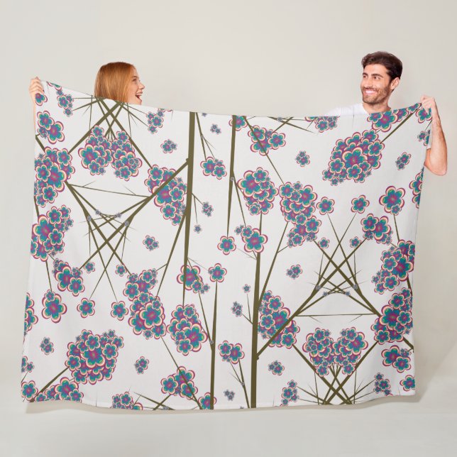Peculiar Branches Fleece Blanket (In Situ)