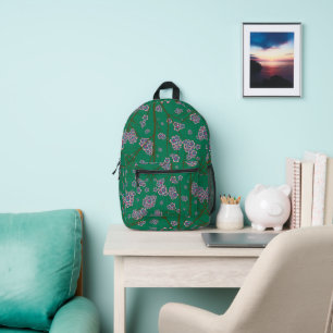 Peculiar Branches Jade All-Over-Print Backpack
