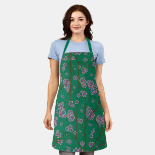 Peculiar Branches Jade Medium Apron