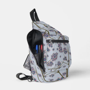 Peculiar Branches Sky Blue Sling Bag