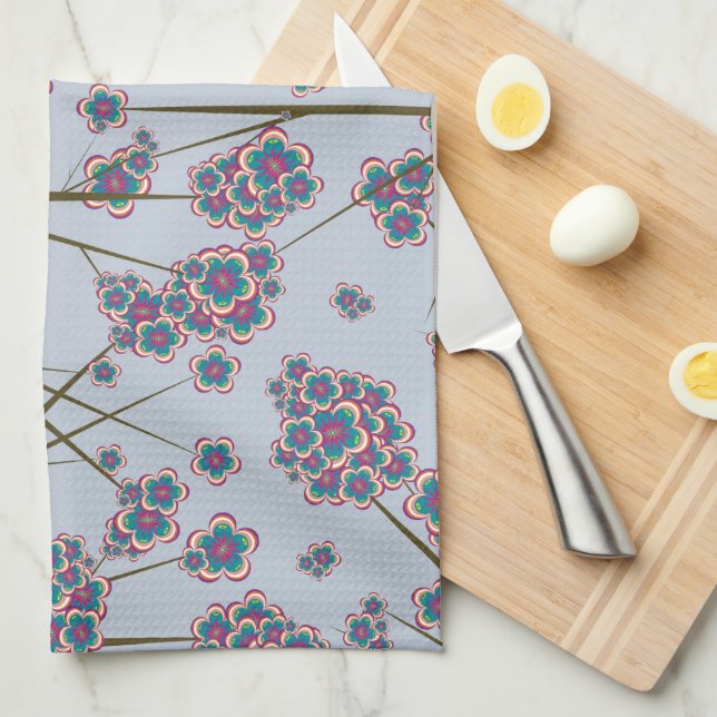 Peculiar Branches Sky Kitchen Towel (Quarter Fold)