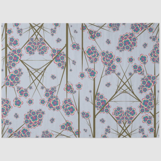 Peculiar Branches Sky Tissue Paper (Front)