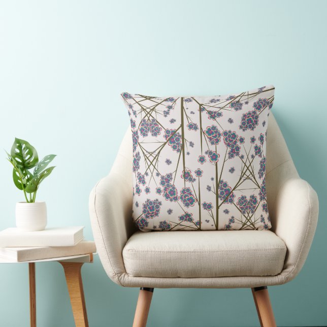Peculiar Branches Throw Pillow (Chair)