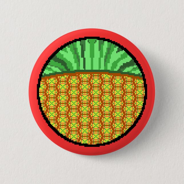 Peculiar Pineapple 6 Cm Round Badge (Front)