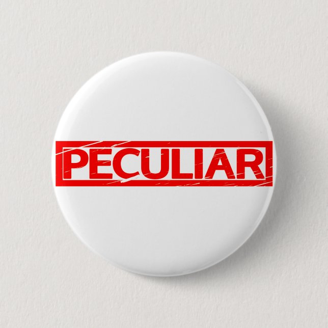 Peculiar Stamp 6 Cm Round Badge (Front)