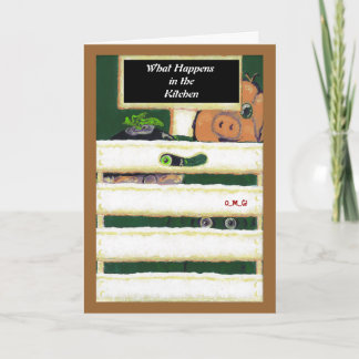 PedagogyGreetings: Blushing Turnip ( Customisable) Card