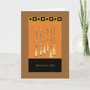 PedagogyGreetings Card: Sassafras Brooms Card