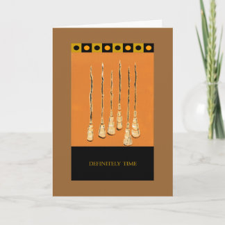 PedagogyGreetings Card: Sassafras Brooms Card