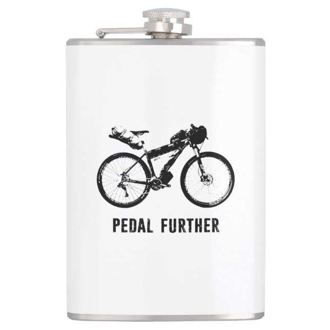 Pedal Further Bikepacking Hip Flask (Front)