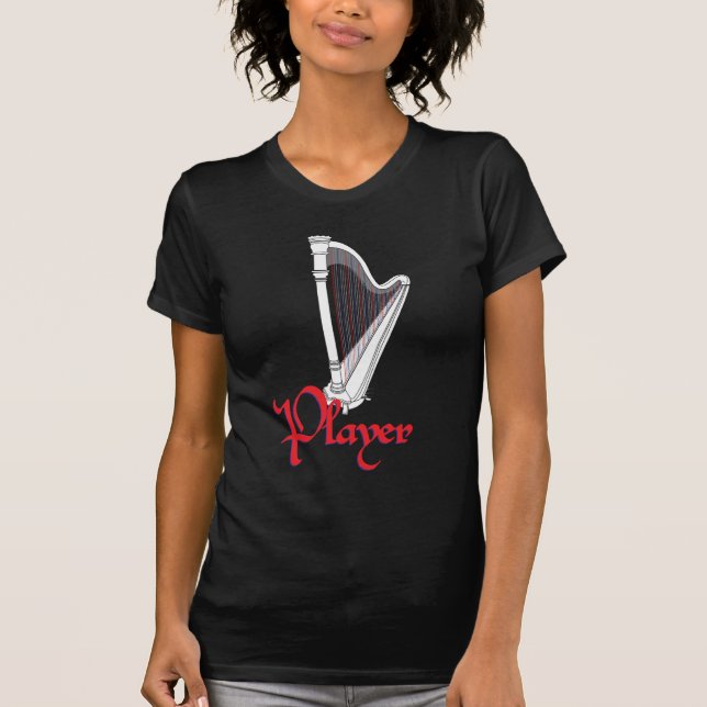 Pedal Harp Player T-Shirt (Front)