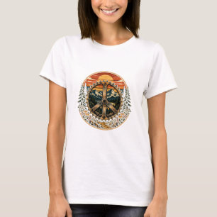 Pedal Peace 4K Graphic T-Shirt