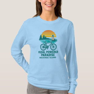 Pedal Powered Paradise   Mackinac Island Bicycle T-Shirt