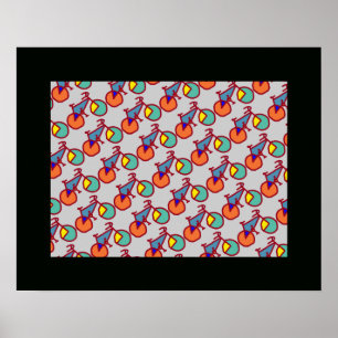 pedal ride bike bicycle cyclist poster