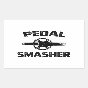 Pedal Smasher Rectangular Sticker