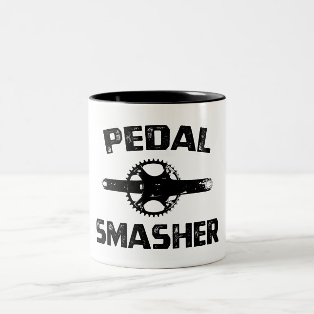 Pedal Smasher Two-Tone Coffee Mug (Center)