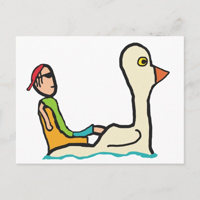 Pedalo Tourist Paddle Boat Postcard (Front)