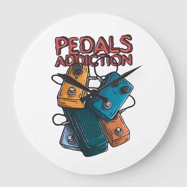 Pedals addiction large clock (Front)