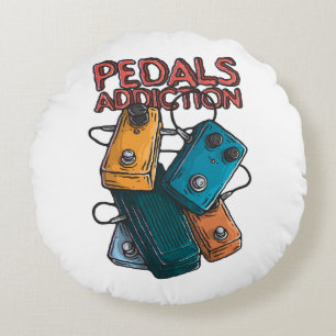 Pedals addiction round cushion