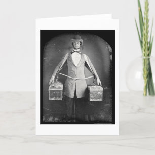 Peddler with Bags Daguerreotype 1848 Card
