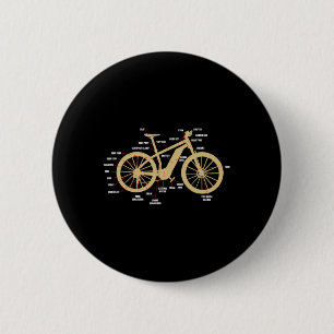 Pedelec Bicycle For Cyclists E-bike Parts Cycling 6 Cm Round Badge