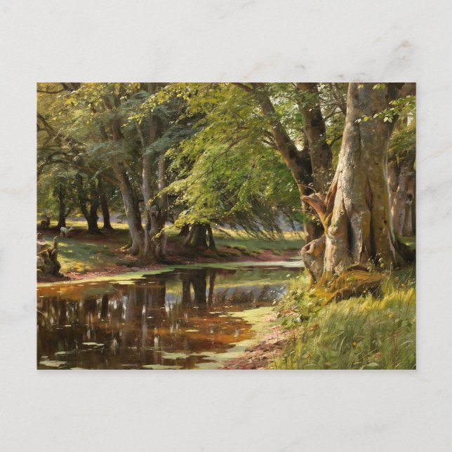 Peder Monsted - Forest Landscape Postcard (Front)
