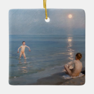 Peder Severin Kroyer - Boys Bathing at Skagen Ceramic Ornament