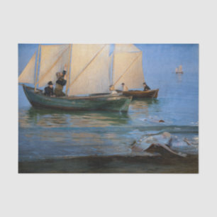 Peder Severin Kroyer - Fishing Boats Tissue Paper