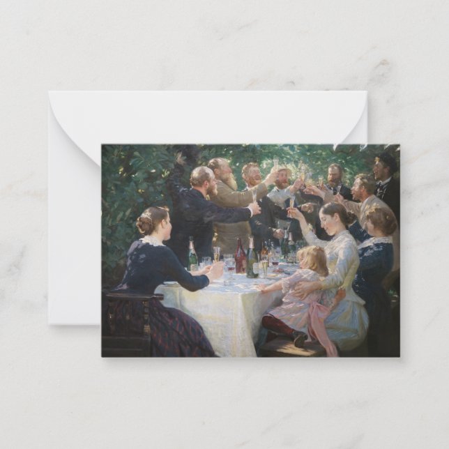 Peder Severin Kroyer - Hip, Hip, Hurrah! Card (Front)