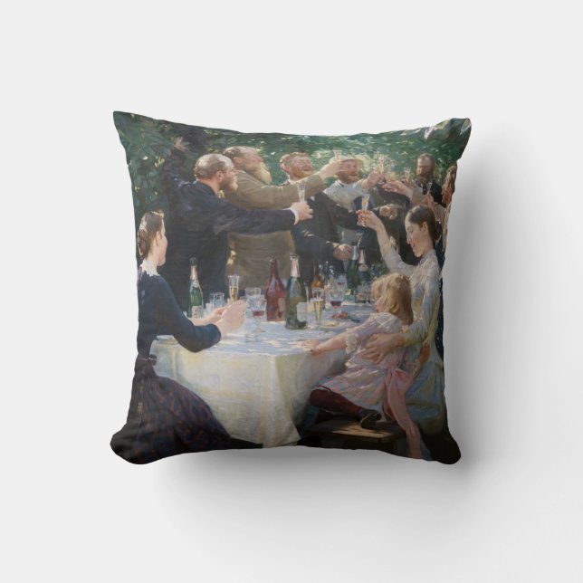Peder Severin Kroyer - Hip, Hip, Hurrah! Cushion (Front)