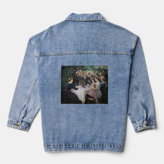 Peder Severin Kroyer - Hip, Hip, Hurrah! Denim Jacket (Back)