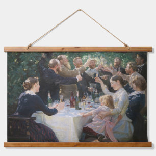 Peder Severin Kroyer - Hip, Hip, Hurrah! Hanging Tapestry