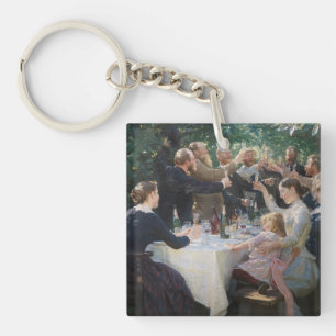 Peder Severin Kroyer - Hip, Hip, Hurrah! Key Ring