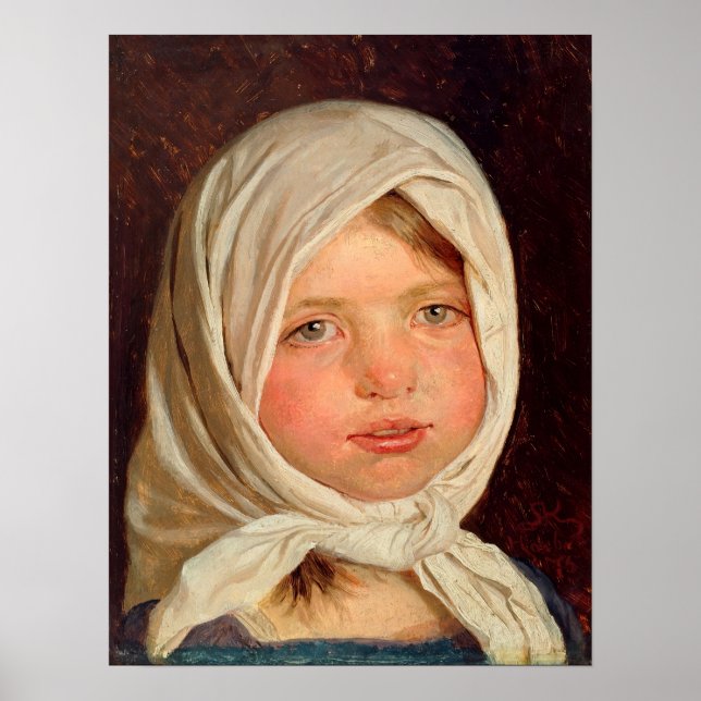 Peder Severin Kroyer - Little girl from Hornbaek Poster (Front)