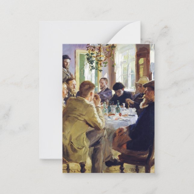 Peder Severin Kroyer - Lunchtime Card (Front)