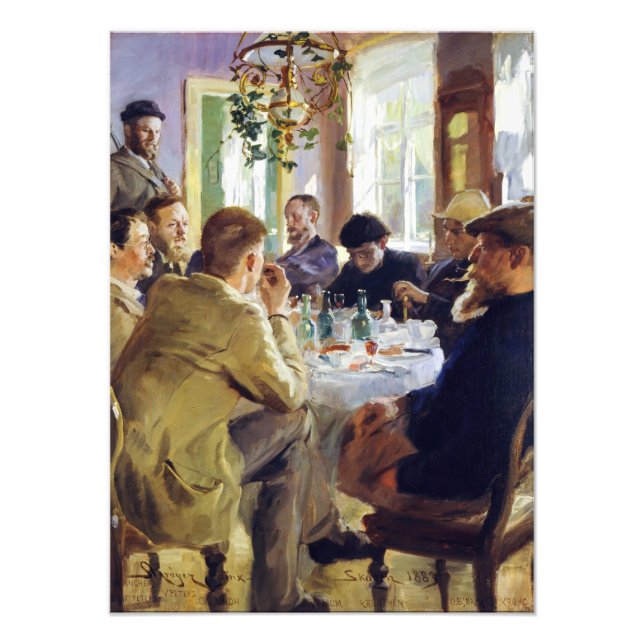 Peder Severin Kroyer - Lunchtime Photo Print (Front)