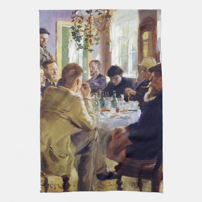 Peder Severin Kroyer - Lunchtime Tea Towel (Vertical)