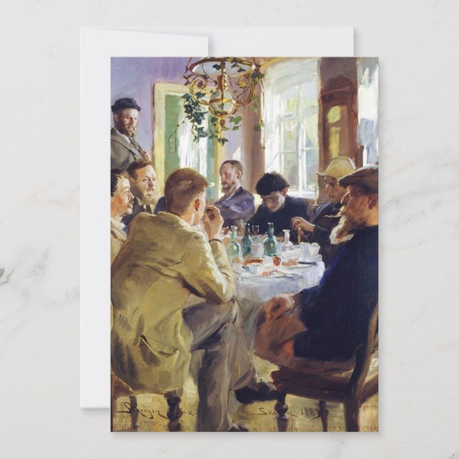 Peder Severin Kroyer - Lunchtime Thank You Card (Front)