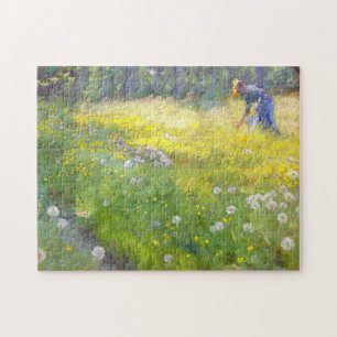 Peder Severin Kroyer - Marie Kroyer in the Garden Jigsaw Puzzle